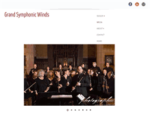 Tablet Screenshot of grandsymphonicwinds.org